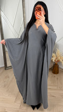 Sparkle Abaya Maxi Jurk met V-Hals