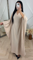 Sparkle Abaya Maxi Jurk met V-Hals