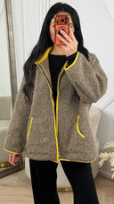 Teddy Jas Contrast Details en Rits