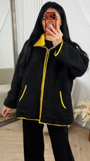 Teddy Jas Contrast Details en Rits