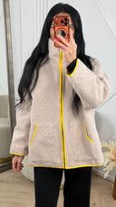 Teddy Jas Contrast Details en Rits