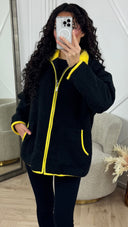 Teddy Jas met Contrast Details en Rits