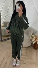 PRE ORDER Teddy Tracksuit Set met Capuchon & Strependetail WORDT 03-11 VERZONDEN