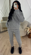 PRE ORDER Teddy Two-Piece Set met Hoodie WORDT 07-11 VERZONDEN