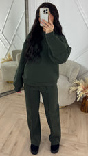 Thick Jogging Set Seam Detail