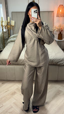 Tie Belt Cape Viscose Set