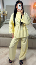 Tie Belt Cape Viscose Set