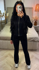 Tweedelige Jogging Set met Corsetdetail Achterkant