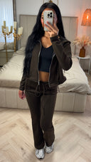 Tweedelige Jogging Set met Corsetdetail Achterkant