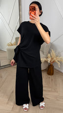 Tweedelige Structuur Set met Strikdetail