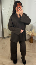 Two-Piece Set met Tuniek en Wijde Broek