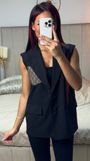 Two Button Gilet Famous Design Pocket