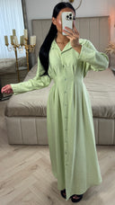 Viscose Overhemdjurk met Tailleceintuur