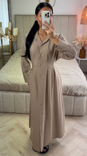 Viscose Overhemdjurk met Tailleceintuur