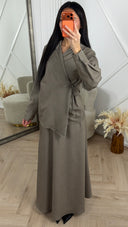 Wrap Two-Piece Set met Maxi Rok