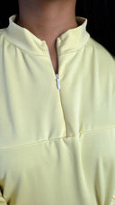 Zipper Essential Long Burkini Split Sleeve Detail + Hijab -Tie Belt