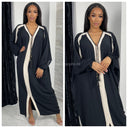 Oversized Abaya Stripe Detail