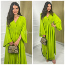 2pcs Beautiful Set Long Vest Wide Legs Elastic Waist Detail