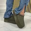 Famous 5CM Platform Taswoman Green S320