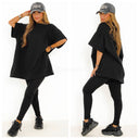 Koop vandaag nog uit de betaalbare optie van oversized t-shirt en legging set. Ontdek unieke kleding voor vrouwen in Rotterdam.