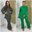 Basic Oversized Jessy Cotton Wide Leg Set