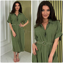 Blouse Dress Ring Tie Belt Detail