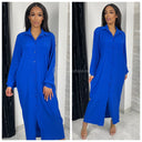 Blouse Maxi Cheesecloth Dress