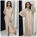 Blouse Maxi Cheesecloth Dress