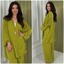 Button Detail Oversized Set