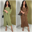 Cardigan Buttons Maxi