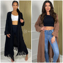 Selecteer uit de afgeprijsde optie van ruffle detail cardigan. Grijp je verfijnde kleding voor vrouwen in Rotterdam.