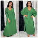 Cheesecloth Maxi V neck Oversized
