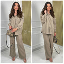 Super Soft Cheesecloth Blouse Wide Leg Set