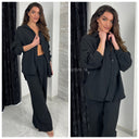 Super Soft Cheesecloth Blouse Wide Leg Set