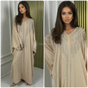 Diamant-Abaya mit V-Ausschnitt