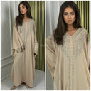 Diamant-Abaya mit V-Ausschnitt