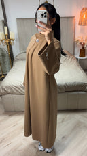 Double Golden Buttons Sleeve Detail Split Maxi Coat