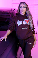 Dutch Angels – Trainingsanzug „Broken Teddy Bear“ in Schokoladenbraun