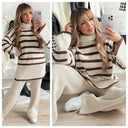 Striped Col Wide Leg Must-have Set