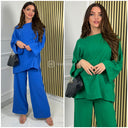 Super Soft Cheesecloth T-shirt Wide Legs Set