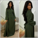 Elegantes Wickelkleid mit Bindegürtel