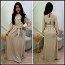 Elegantes Wickelkleid mit Bindegürtel