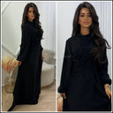 Elegantes Wickelkleid mit Bindegürtel