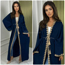 Embroidered Tie Belt Kimono