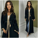 Embroidered Tie Belt Kimono