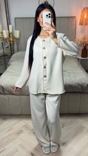 Essential Golden Buttons Linnenlook Set