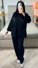 Essential Super Soft Mid Stripe Pants Set