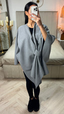 Essential Wrap Poncho Oversized