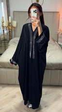 Famous Design Stones Abaya