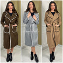 Famous Tie Belt Jacket